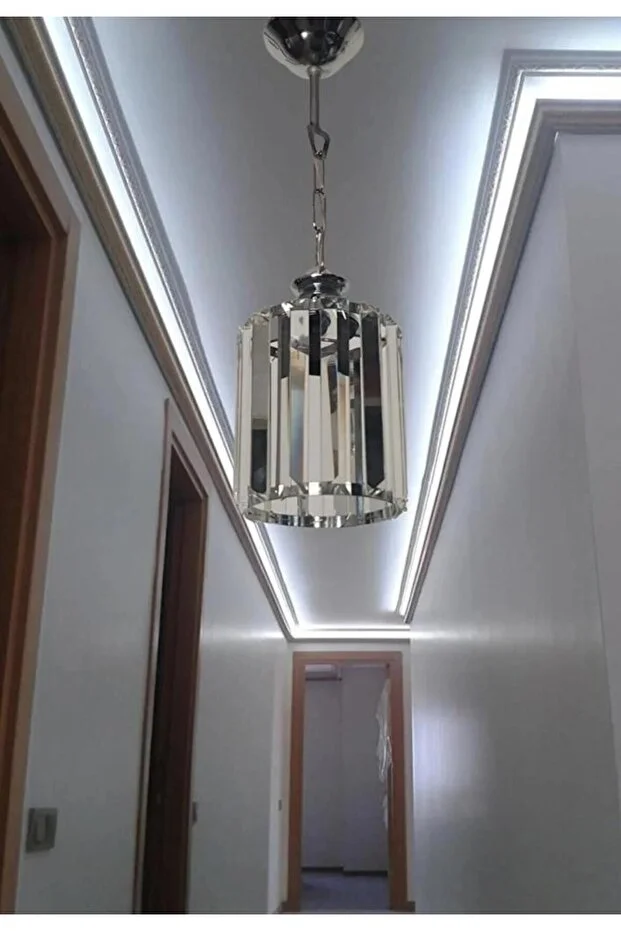 Tekli Y-15 Kristal Taşlı Top Tes. Elmas Avize